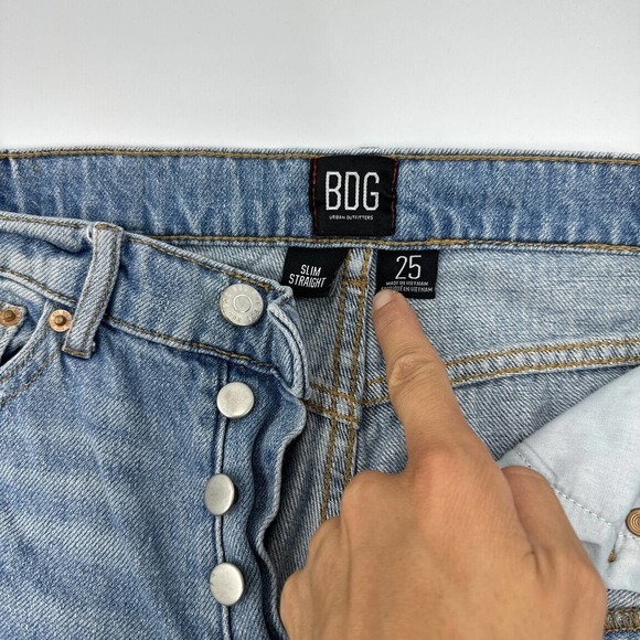 Urban Outfitters BDG Slim Straight High Rise Jeans Size 25 - Picture 6 of 10